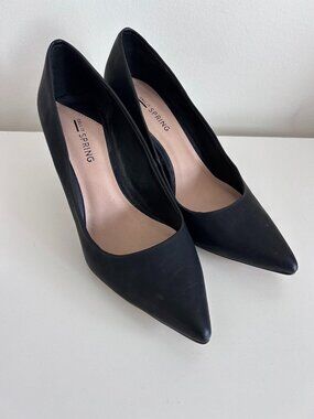 Call It Spring Classic Matte Black Pointed Toe High Heels